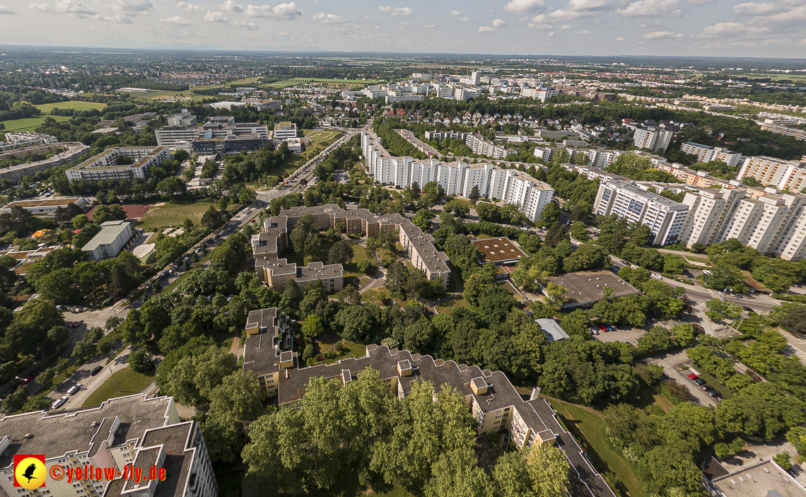 07.06.2023 - Annette-Kolb-Anger, Perlach Stift und Aufstockung in der Kafkastraße in Neuperlach